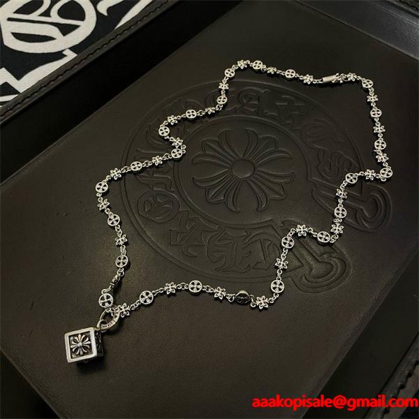 トレンド最前線 CHROME HEARTS クロムハーツ コピー シルバーネックレス モード系 2026新作