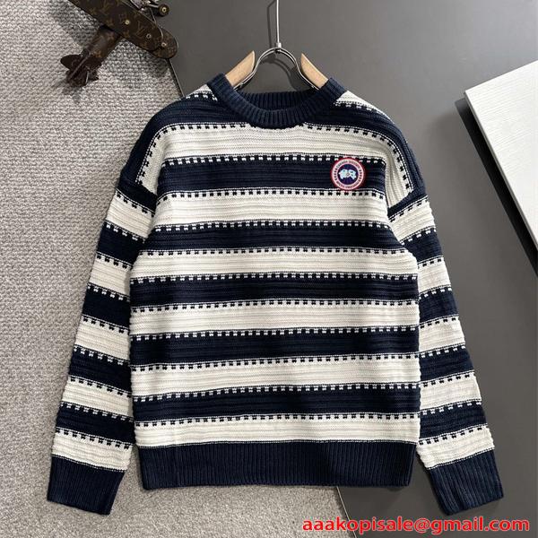 トレンド最前線 ネイビー Canada Goose カナダグース コピー ニット お洒落 防寒対策 新作