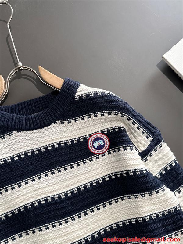 トレンド最前線 ネイビー Canada Goose カナダグース コピー ニット お洒落 防寒対策 新作