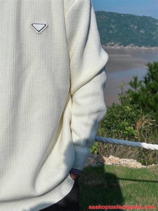 トレンド最前線 ブラック ニット 快適 着心地抜群 注目 PRADA プラダ コピー