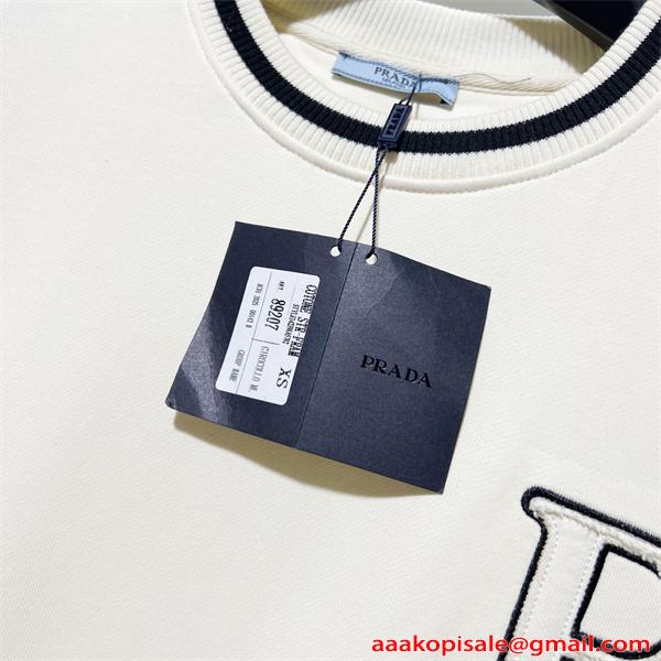 本格派 モード系 2026新作 ジップパーカー 大人スタイル PRADA プラダ コピー