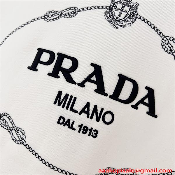 PRADA プラダ コピー 上質素材 清潔感 モノトーン アートン パーカー 2026新作