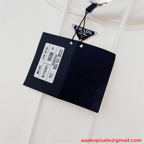 清潔感 上質 定番シルエット 2026新作 パーカー PRADA プラダ コピー