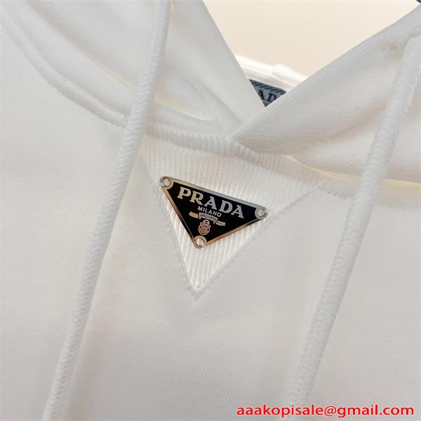 清潔感 上質 定番シルエット 2026新作 パーカー PRADA プラダ コピー