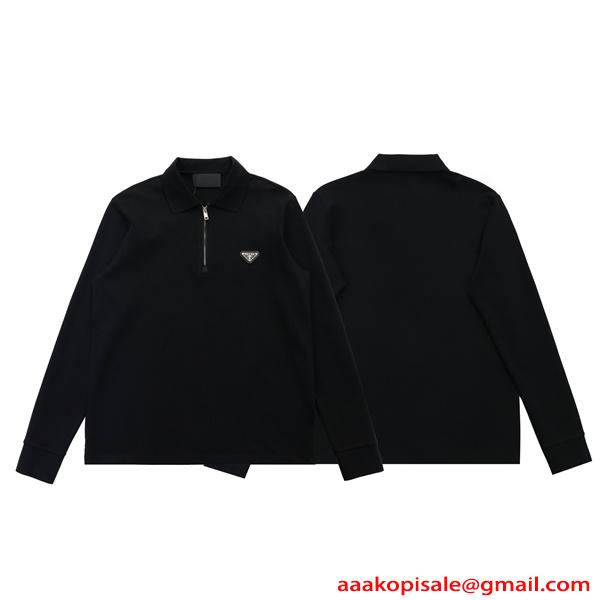 洗練 本格派 ミニマル 2026新作 トップス おすすめ PRADA プラダ コピー