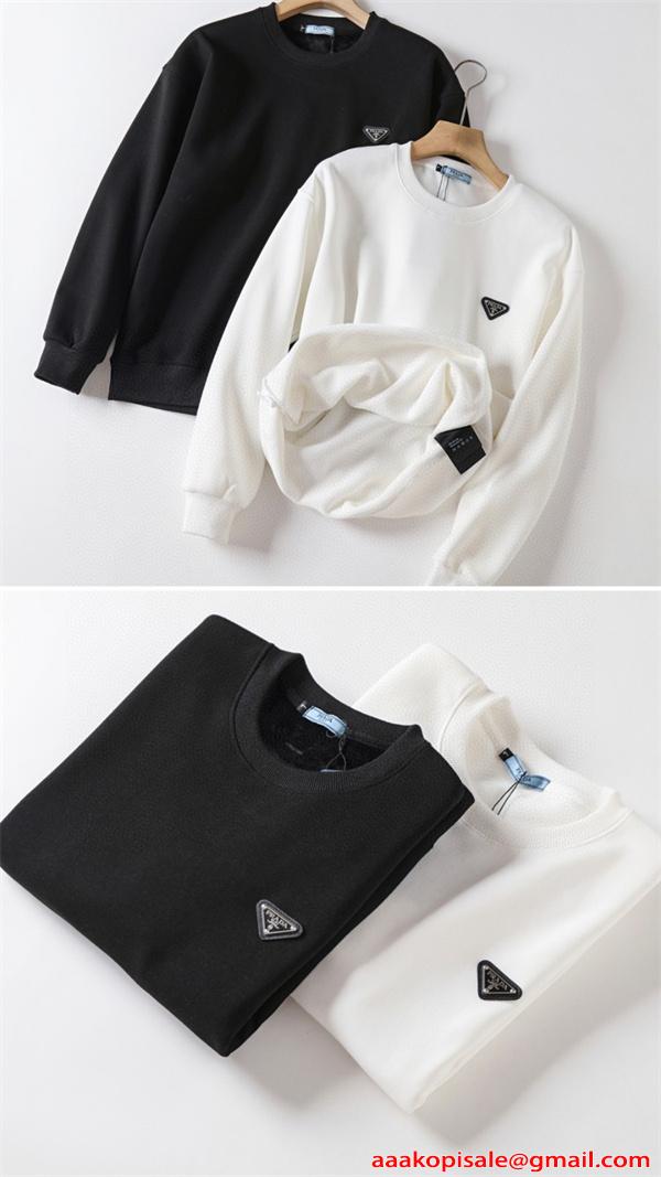 入手困難 都会的 快適 2026新作 PRADA プラダ コピー 長袖 着心地最高