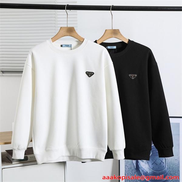 入手困難 都会的 快適 2026新作 PRADA プラダ コピー 長袖 着心地最高