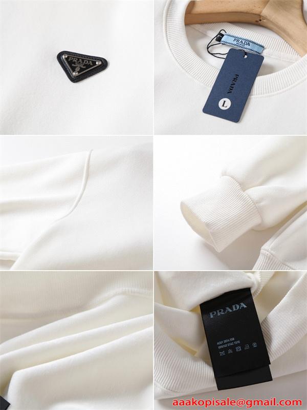 入手困難 都会的 快適 2026新作 PRADA プラダ コピー 長袖 着心地最高