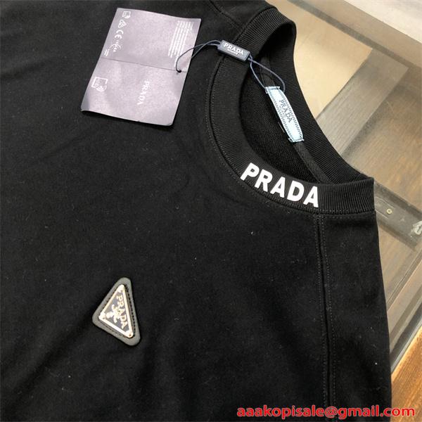 PRADA プラダ コピー 高級感重視 シンプルモード 冬対応 ブラック スウェット