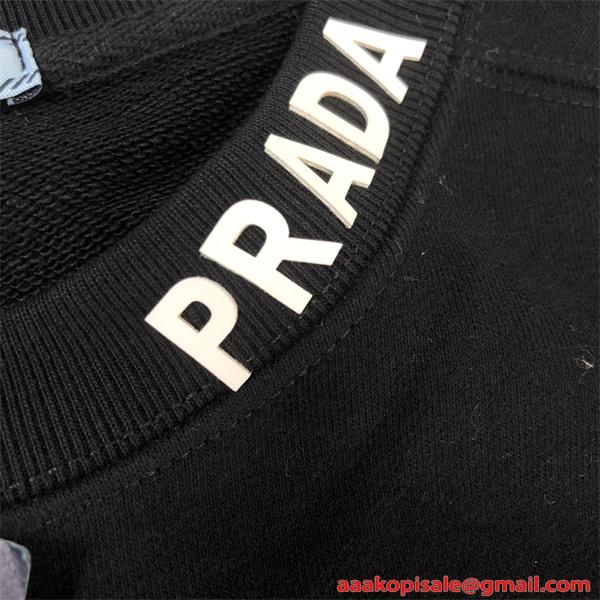 PRADA プラダ コピー 高級感重視 シンプルモード 冬対応 ブラック スウェット