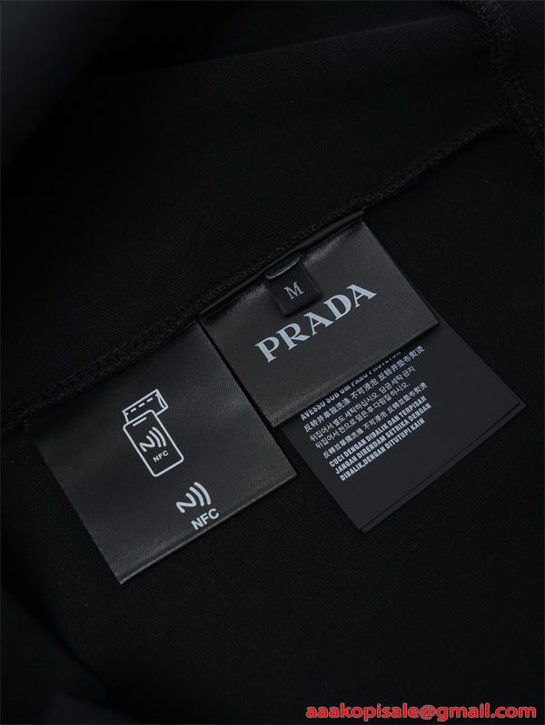 PRADA プラダ コピー 大人向け洗練 保温効果 快適 ブラック スウェット 