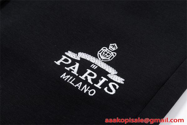 2026新作 ブラック ジョガーパンツ 刺繍 モード系  PRADA プラダ コピー