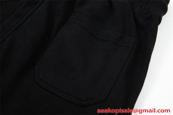 入手困難 ブラック  PRADA プラダ コピー スウェットパンツ プレミアム