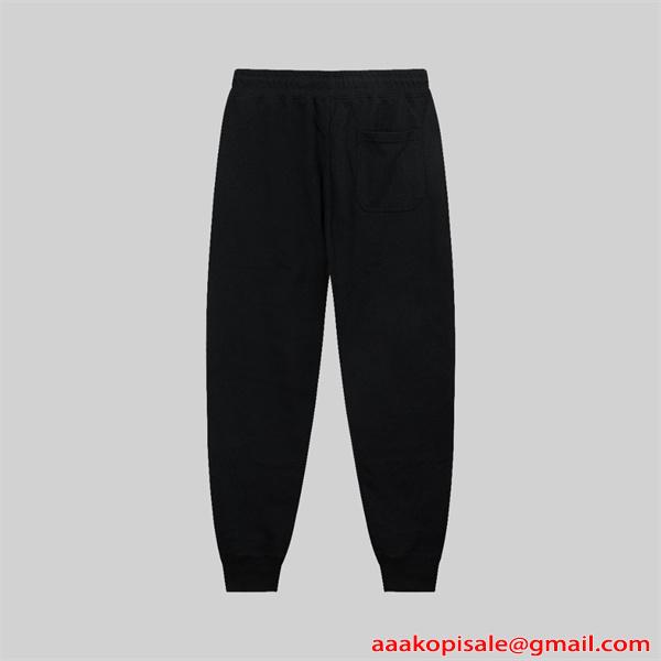 入手困難 ブラック  PRADA プラダ コピー スウェットパンツ プレミアム