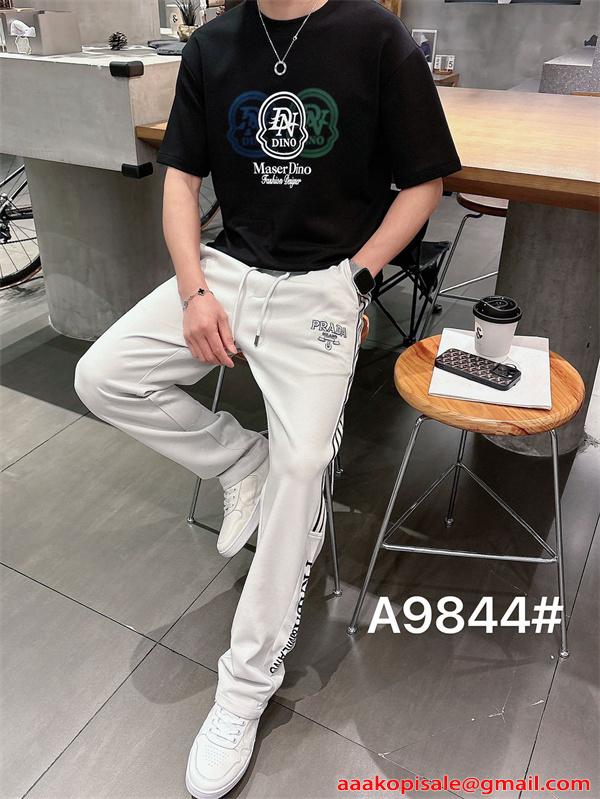 人気モデル着用 PRADA プラダ コピー ジョガーパンツ モード