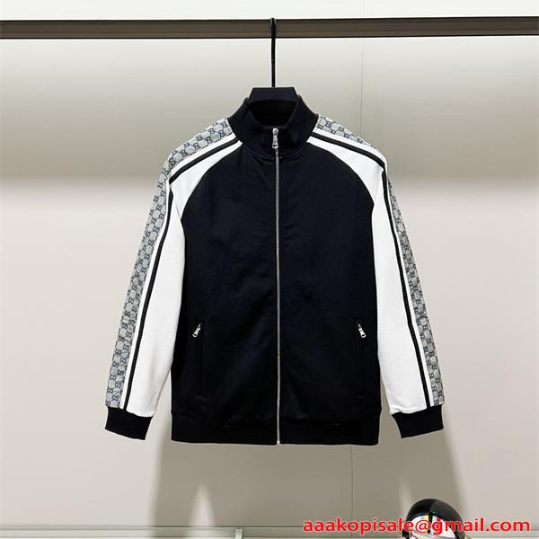 ジャージ ジャケット フルジップ スポーティー 定番人気 GUCCI グッチ コピー