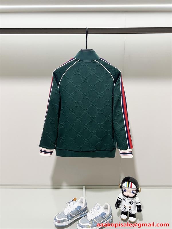 GUCCI ジャケット メンズ エンボスGG グリーン 高級感 グッチ コピー