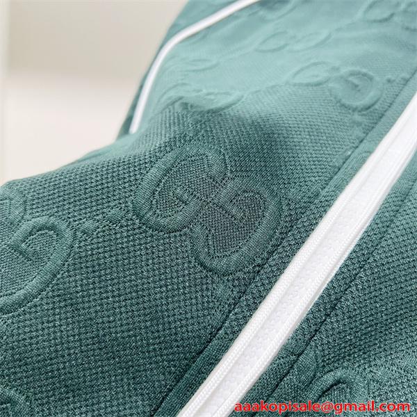 GUCCI ジャケット メンズ エンボスGG グリーン 高級感 グッチ コピー