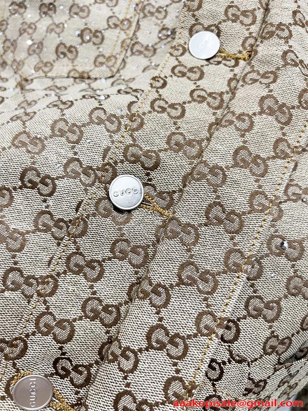 ジャケット メンズ GG総柄 ベージュ ブルゾン 定番人気 GUCCI グッチ コピー 