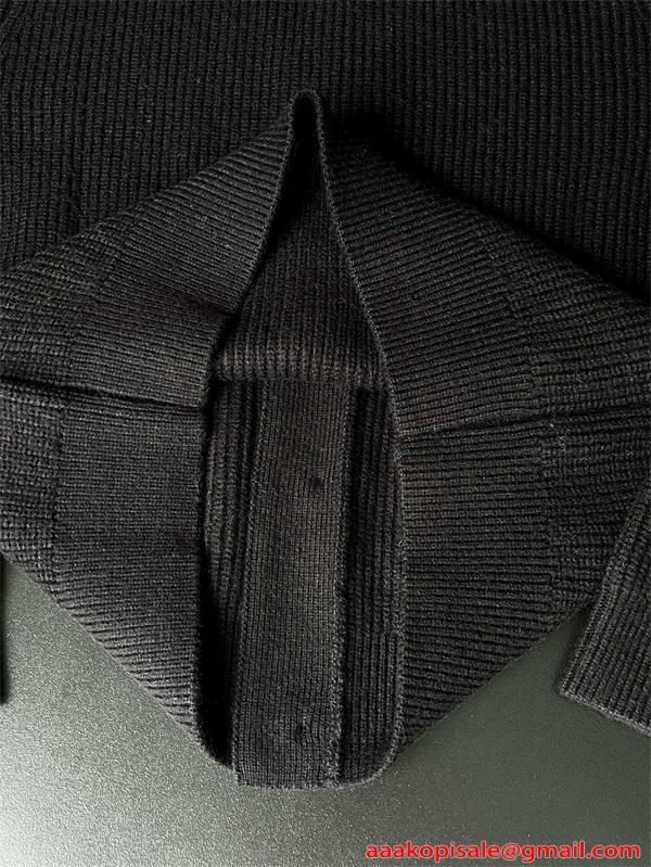 LOUIS VUITTON カーディガン メンズ ニット ブラック 高級感 ルイ ヴィトン コピー 