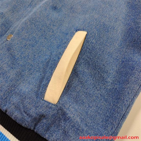 GUCCI グッチ コピー 激安 ブルゾン 刺繍 デニム切替 トレンド新作