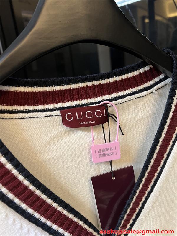 GUCCI グッチ コピー  ニットカーディガン 定番配色 上質素材 人気モデル