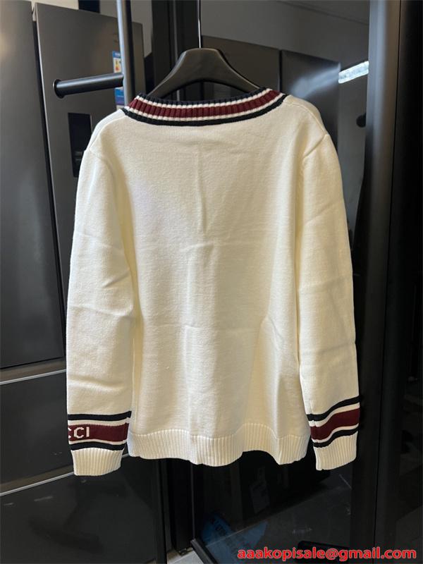 GUCCI グッチ コピー  ニットカーディガン 定番配色 上質素材 人気モデル