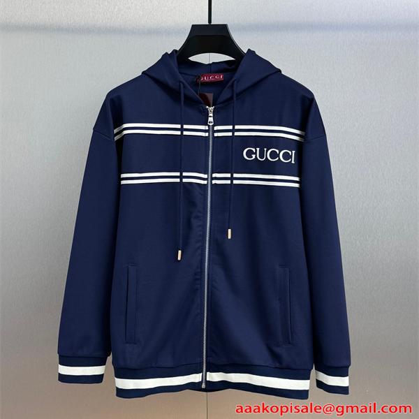 ジップアップ パーカー プリント 定番アイテム GUCCI グッチ コピー 