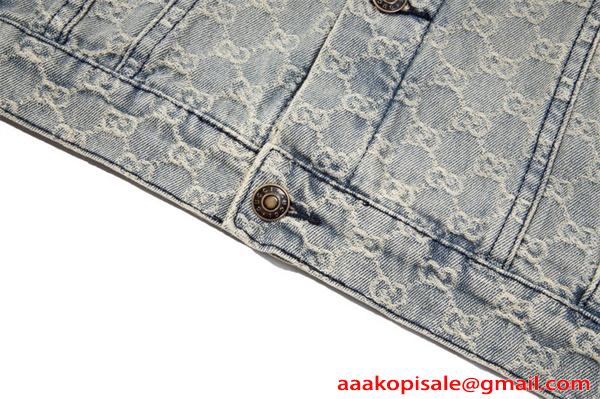 GG柄 GUCCI グッチ コピー  デニムジャケット クラシック 注目新作