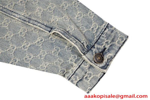 GG柄 GUCCI グッチ コピー  デニムジャケット クラシック 注目新作