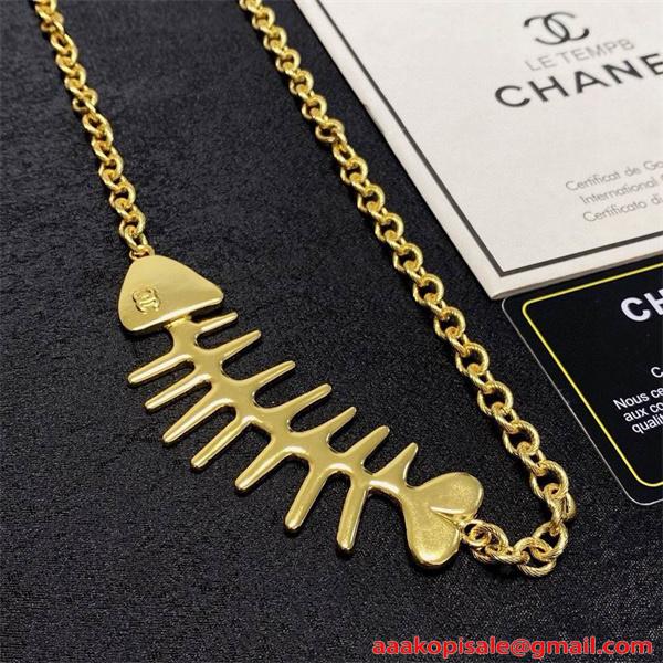 個性派 シャネル コピー CHANEL ネックレス モード系 アクセント 存在感抜群