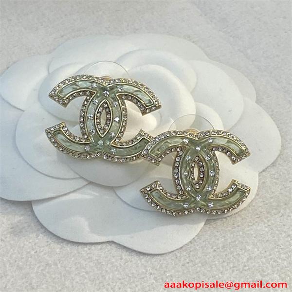 CHANEL シャネル コピー イヤリング クリスタル装飾 ゴールドトーン 上品 定番 人気 レディース