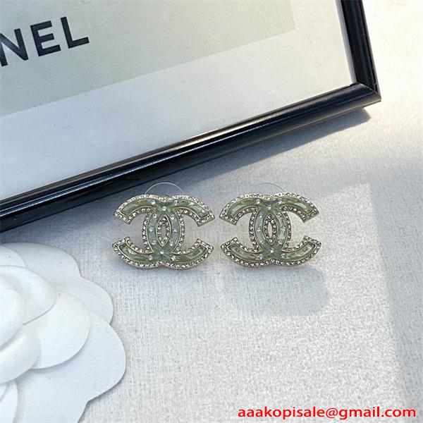 CHANEL シャネル コピー イヤリング クリスタル装飾 ゴールドトーン 上品 定番 人気 レディース