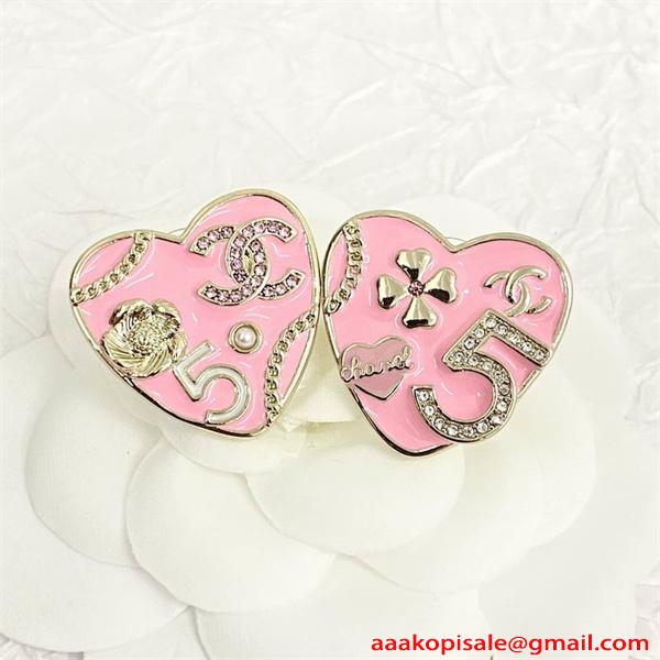 CHANEL シャネル コピー プレミアム ピンク ブラック 2026新作 ピアス 定番 人気