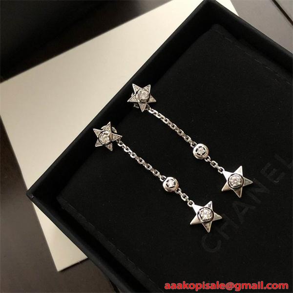 CHANEL シャネル コピー ピアス シルバー 2026新作 クール系 上質 おすすめ トレンド 