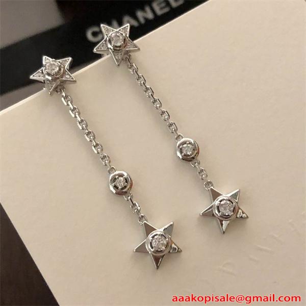 CHANEL シャネル コピー ピアス シルバー 2026新作 クール系 上質 おすすめ トレンド 