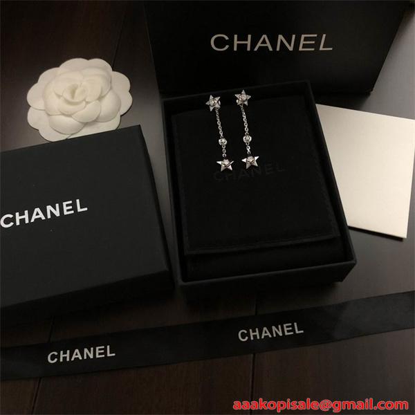 CHANEL シャネル コピー ピアス シルバー 2026新作 クール系 上質 おすすめ トレンド 