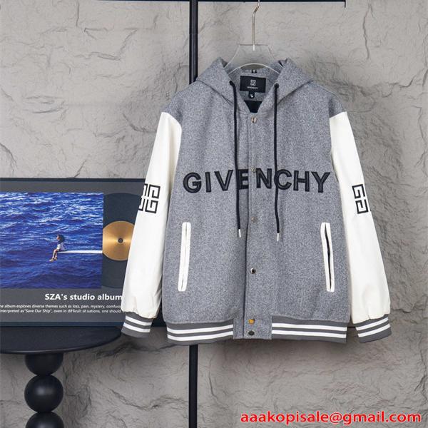 GIVENCHY ジバンシィ コピー 人気急上昇  刺繍ロゴ ジャケット 保温裏地 快適着心地