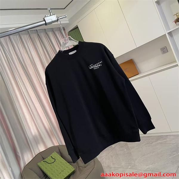  刺繍 GIVENCHY ジバンシィ コピー スウェットシャツ 上質裏毛 ゆったり 人気