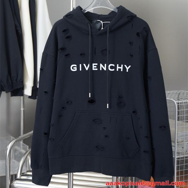 個性派演出 クラッシュ フーディー 厚手コットン 秋冬新作 GIVENCHY ジバンシィ コピー