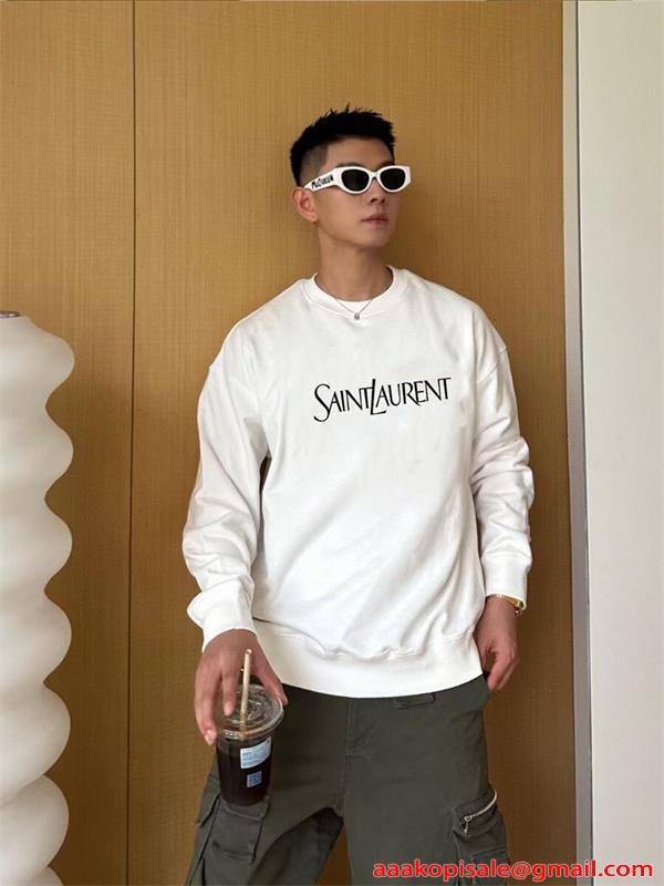 トレーナー 柔軟裏毛 ベーシック設計 通年対応 新作 SAINT LAURENT イヴ・サンローラン コピー