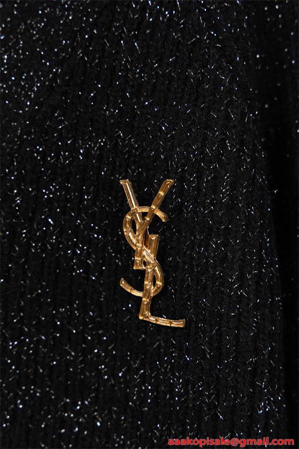高級感漂う SAINT LAURENT イヴ・サンローラン コピー ニット カーディガン 上品 防寒 モード