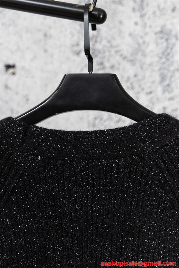 高級感漂う SAINT LAURENT イヴ・サンローラン コピー ニット カーディガン 上品 防寒 モード