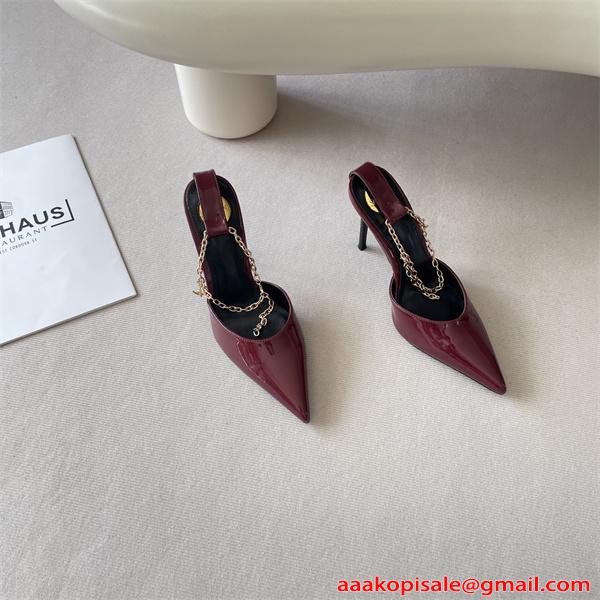 華やか演出 ハイヒール 光沢素材 8.0CMヒール 高級感漂う SAINT LAURENT イヴ・サンローラン コピー