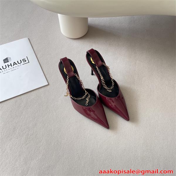 華やか演出 ハイヒール 光沢素材 8.0CMヒール 高級感漂う SAINT LAURENT イヴ・サンローラン コピー