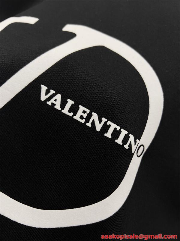 洗練 プリント トレーナー 柔軟裏毛  プレミアム VALENTINO ヴァレンティノ コピー