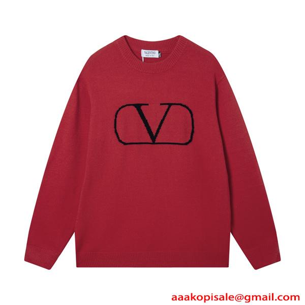 VALENTINO ヴァレンティノ コピー 刺繍 ニットプルオーバー 軽量設計 映えるコーデ 季節限定