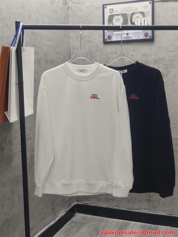 刺繍 VALENTINO ヴァレンティノ コピー トレーナー 柔軟裏毛 新定番 プレミアム2026新作