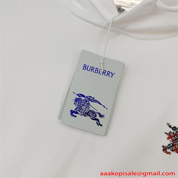 2026新作 上品 刺繍 BURBERRY バーバリー コピー パーカー 柔軟裏毛 ゆったり