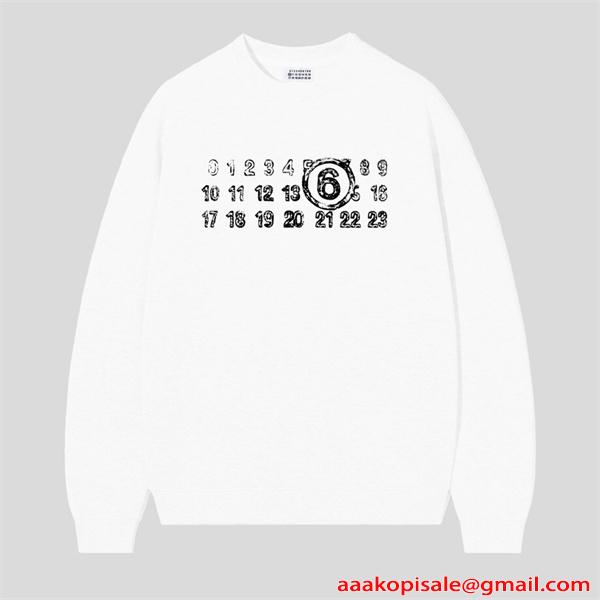 2026新作 プリント Maison Margiela メゾン マルジェラ コピー トレーナー 柔軟裏毛 モード系新作